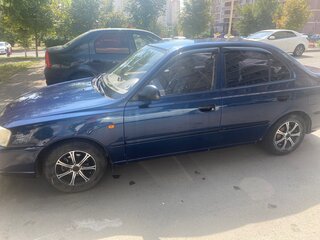 2007 Hyundai Accent ТагАЗ II, синий, 470000 рублей, вид 4