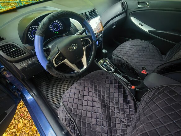 2014 Hyundai Solaris I Рестайлинг, синий - вид 11