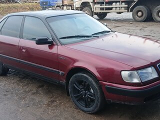 1991 Audi 100 IV (C4), красный, 300000 рублей, вид 2