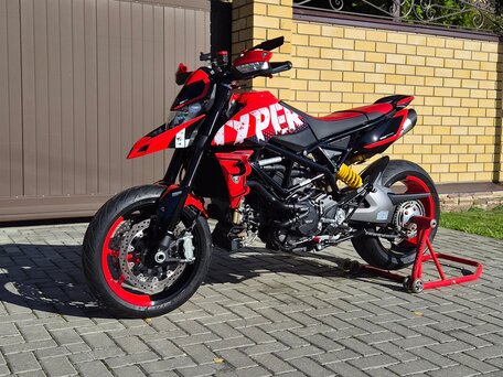 2021 Ducati Hypermotard, красный, 1300000 рублей, вид 5