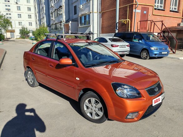 2011 Kia Rio II Рестайлинг, оранжевый, 490000 рублей - вид 6