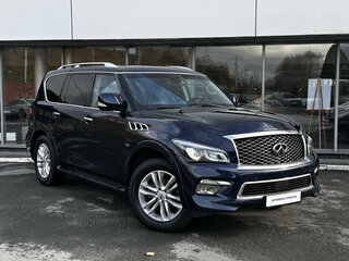 2015 Infiniti QX80 I Рестайлинг, синий, 2270000 рублей, вид 2