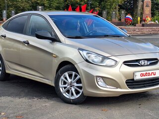 2011 Hyundai Solaris I, бежевый, 510000 рублей, вид 2