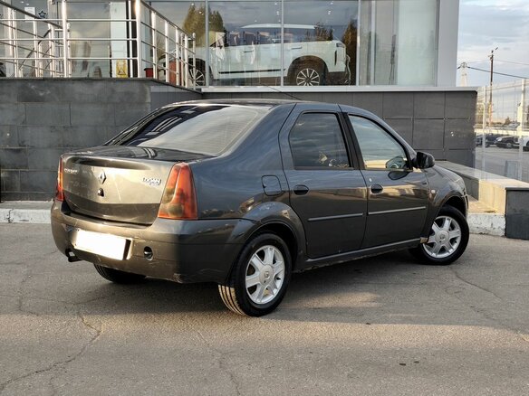 2008 Renault Logan I, серый, 320000 рублей - вид 4