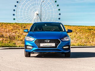 2017 Hyundai Solaris II, синий, 1060000 рублей, вид 3