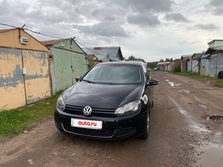 2011 Volkswagen Golf VI, чёрный, 830000 рублей, вид 2