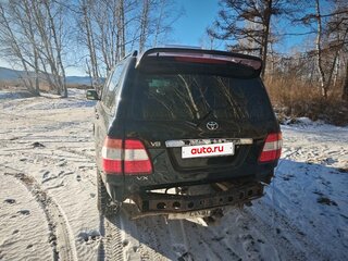 2003 Toyota Land Cruiser 100 Series Рестайлинг 1, чёрный, 1300000 рублей, вид 2