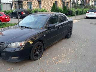 2008 Mazda 3 I (BK) Рестайлинг, чёрный, 500000 рублей, вид 3