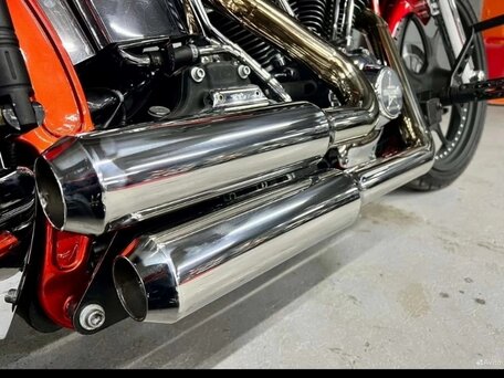 2007 Harley-Davidson Softail Custom, пурпурный, 1654000 рублей, вид 3