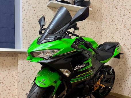 2020 Kawasaki Ninja 400, зелёный, 595000 рублей, вид 3