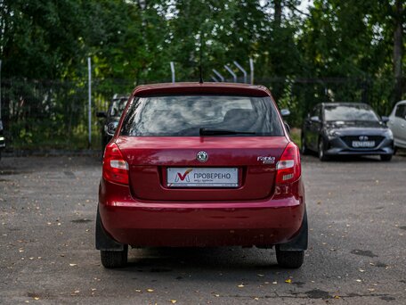 2008 Skoda Fabia II, красный, 309000 рублей, вид 4