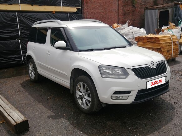 2014 Skoda Yeti I Рестайлинг, белый - вид 1