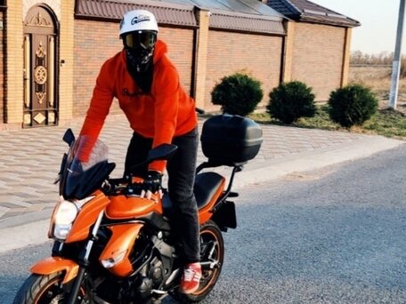 2011 Kawasaki ER-6N, оранжевый, 450000 рублей, вид 4