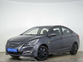 2015 Hyundai Solaris I Рестайлинг, серебристый, 749000 рублей, вид 3