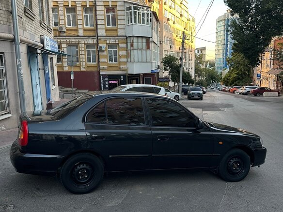 2005 Hyundai Accent ТагАЗ II, чёрный, 310000 рублей - вид 5