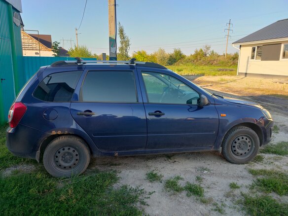 2014 Lada (ВАЗ) Kalina II, синий, 360000 рублей - вид 3