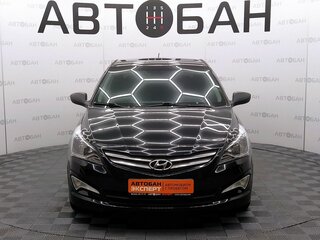 2015 Hyundai Solaris I Рестайлинг, чёрный, 915000 рублей, вид 2