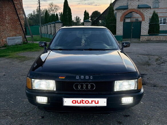 1990 Audi 80 IV (B3), чёрный, 190000 рублей