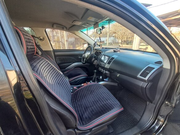 2007 Mitsubishi Outlander II, чёрный, 1200000 рублей - вид 5