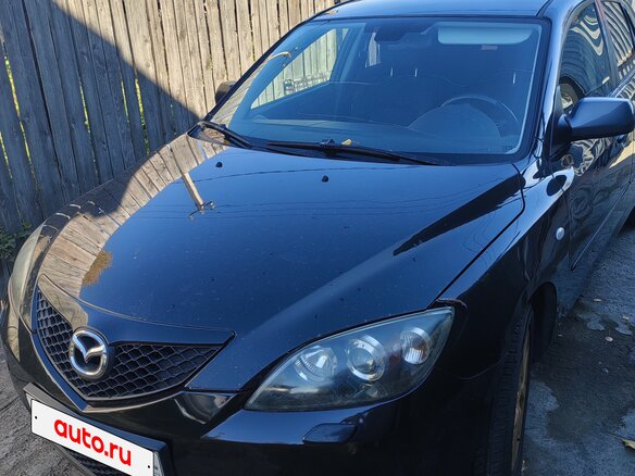 2007 Mazda 3 I (BK) Рестайлинг, чёрный, 500000 рублей