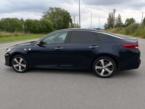 2017 Kia Optima IV, синий, 1850000 рублей - вид 3