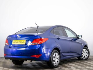 2016 Hyundai Solaris I Рестайлинг, синий, 1199000 рублей, вид 4
