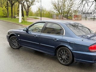 2007 Hyundai Sonata ТагАЗ IV (EF) Рестайлинг, синий, 530000 рублей, вид 4