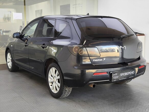 2007 Mazda 3 I (BK) Рестайлинг, чёрный, 480000 рублей - вид 6