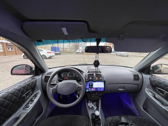 2007 Hyundai Accent ТагАЗ II, красный, 505000 рублей - вид 8