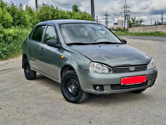2008 Lada (ВАЗ) Kalina I, серый, 125000 рублей - вид 1