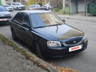 2008 Hyundai Accent ТагАЗ II, чёрный, 180000 рублей, вид 2