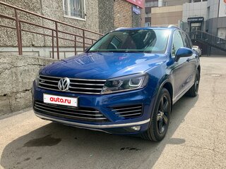 2015 Volkswagen Touareg II Рестайлинг, синий, 2650000 рублей, вид 2