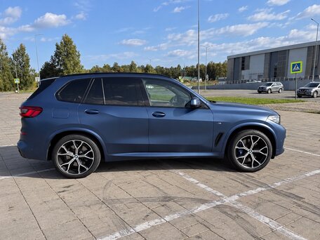 2019 BMW X5 30d IV (G05/G18), синий, 6200000 рублей, вид 4