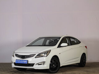 2015 Hyundai Solaris I Рестайлинг, белый, 699000 рублей, вид 3