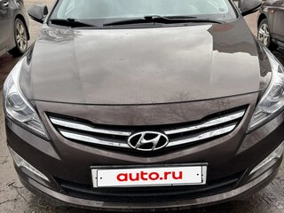 2016 Hyundai Solaris I Рестайлинг, коричневый, 1110000 рублей, вид 2