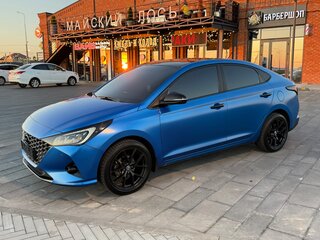 2020 Hyundai Solaris II Рестайлинг, синий, 1750000 рублей, вид 2