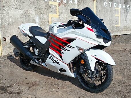 2013 Kawasaki ZZR 1400, белый, 900000 рублей, вид 1