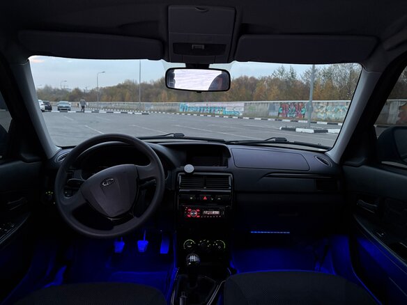 2017 Lada (ВАЗ) Priora I Рестайлинг, чёрный, 630000 рублей - вид 7