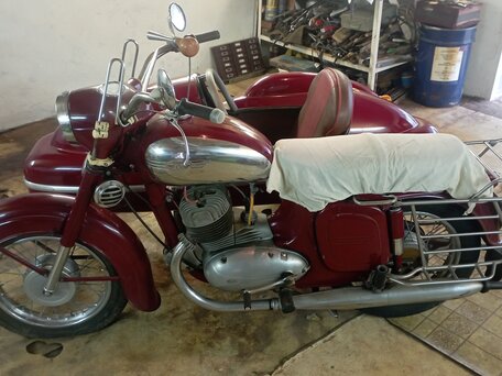 1968 Jawa 350/360, пурпурный, 1500000 рублей, вид 3