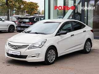 2015 Hyundai Solaris I Рестайлинг, бежевый, 930000 рублей, вид 1