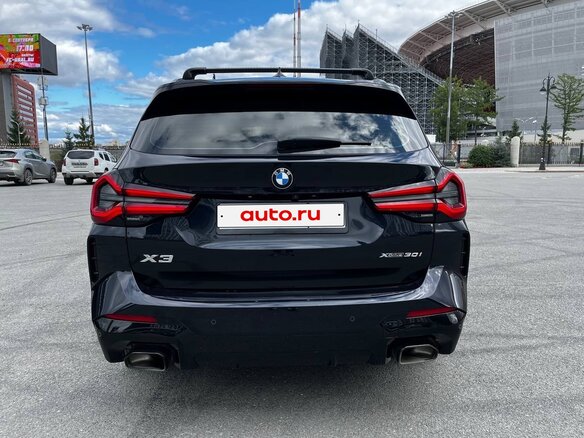 2021 BMW X3 30i xDrive III (G01) Рестайлинг, чёрный - вид 5