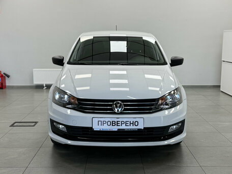 2019 Volkswagen Polo V Рестайлинг, белый, 1300000 рублей, вид 2
