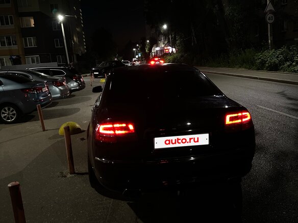 2006 Audi A8 II (D3) Рестайлинг, чёрный