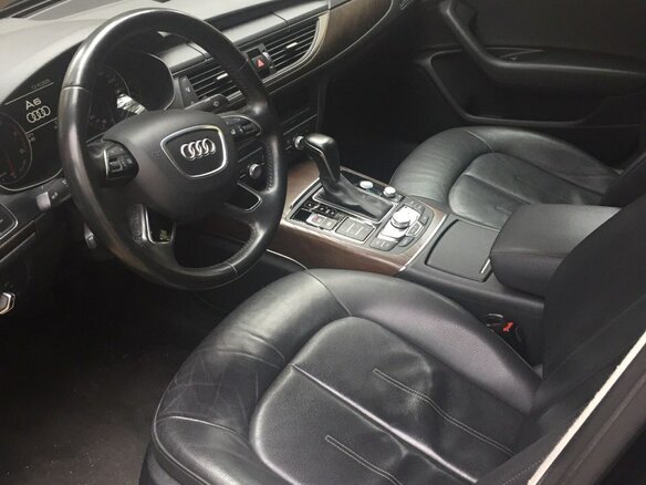 2015 Audi A6 IV (C7) Рестайлинг, чёрный - вид 3