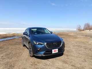 2018 Mazda CX-3 I Рестайлинг, синий, 1600000 рублей, вид 4