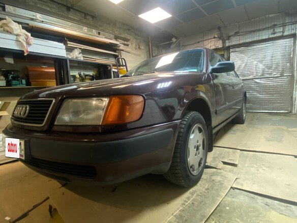 1992 Audi 100 IV (C4), красный, 445000 рублей - вид 5