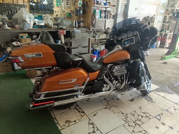 2014 Harley-Davidson Ultra Limited, оранжевый, 1290000 рублей - вид 6