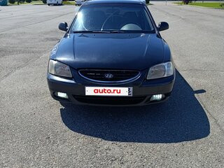 2008 Hyundai Accent ТагАЗ II, чёрный, 360000 рублей, вид 2