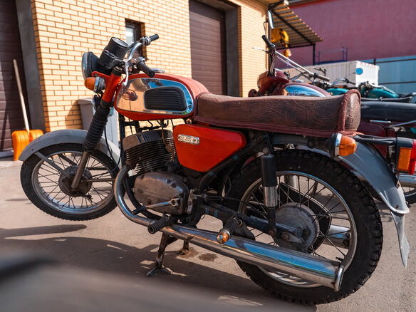 1989 Jawa 350/638, оранжевый, 70000 рублей - вид 5