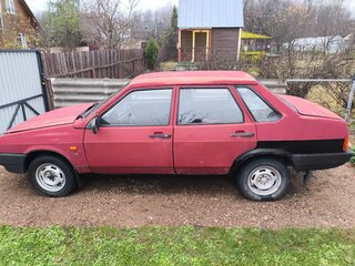 1995 Lada (ВАЗ) 21099, красный, 130000 рублей, вид 4